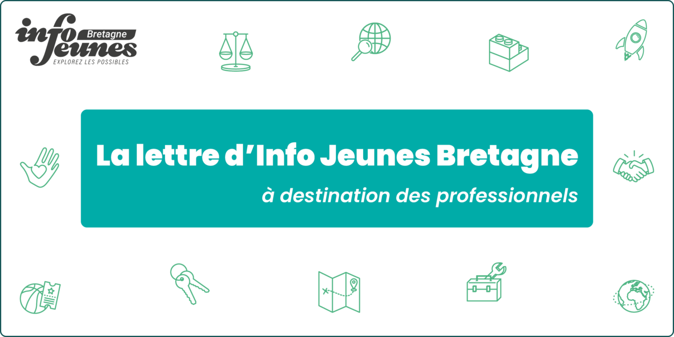 Bandeau de la newsletter d'Info Jeunes Bretagne pour les pros