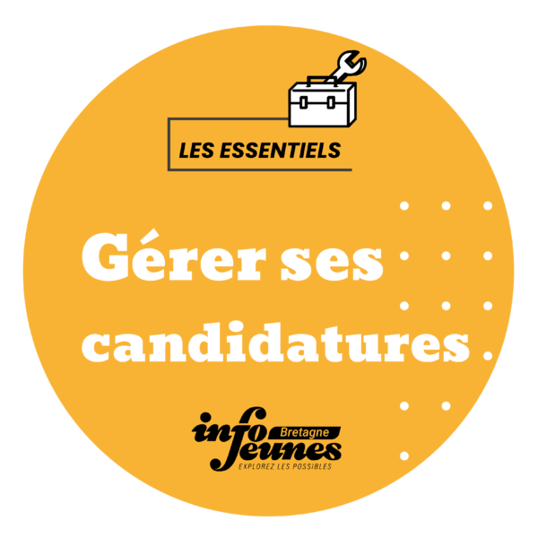 #JOBS #STAGE : gérer ses candidatures