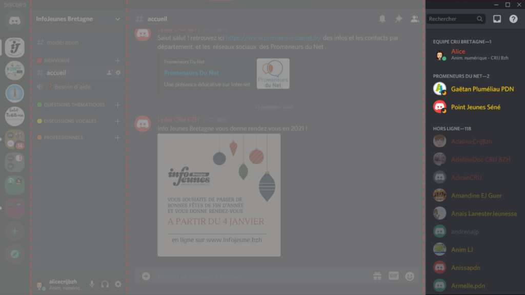 liste des utilisateurs discord