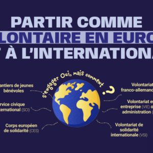 Partir comme volontaire en Europe et à l'international - affiche Eurodesk